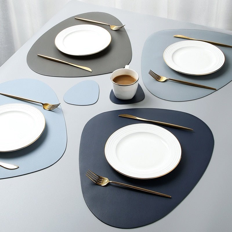 Claro – Elegant Heat Resistant Placemat and Coaster Set in Multiple Colors