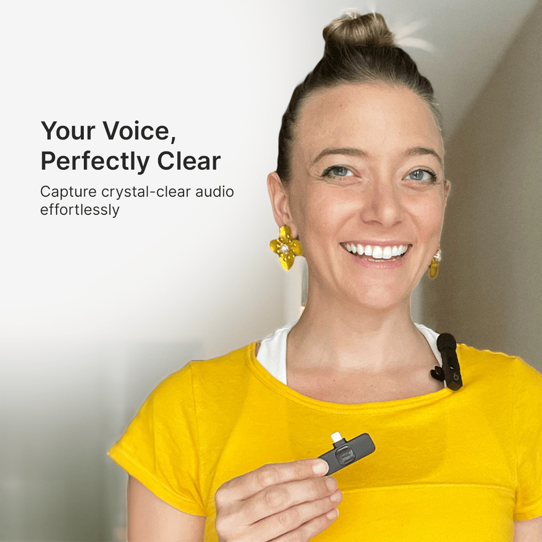 Micrófono Lavalier Inalámbrico Mini EchoLite Para Creadores