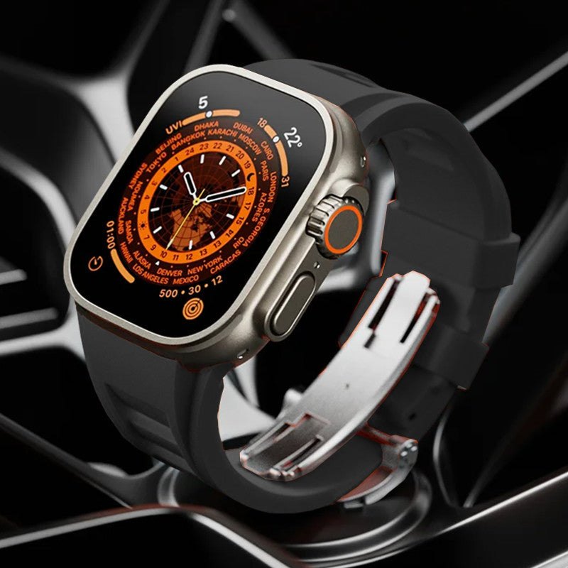 オルヴェラ スポーツ フッ素ゴム スマートウォッチバンド