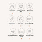 لوحة مفاتيح ألعاب ميكانيكية صامتة زيفير بتقنية البلوتوث مع شاشة عرض