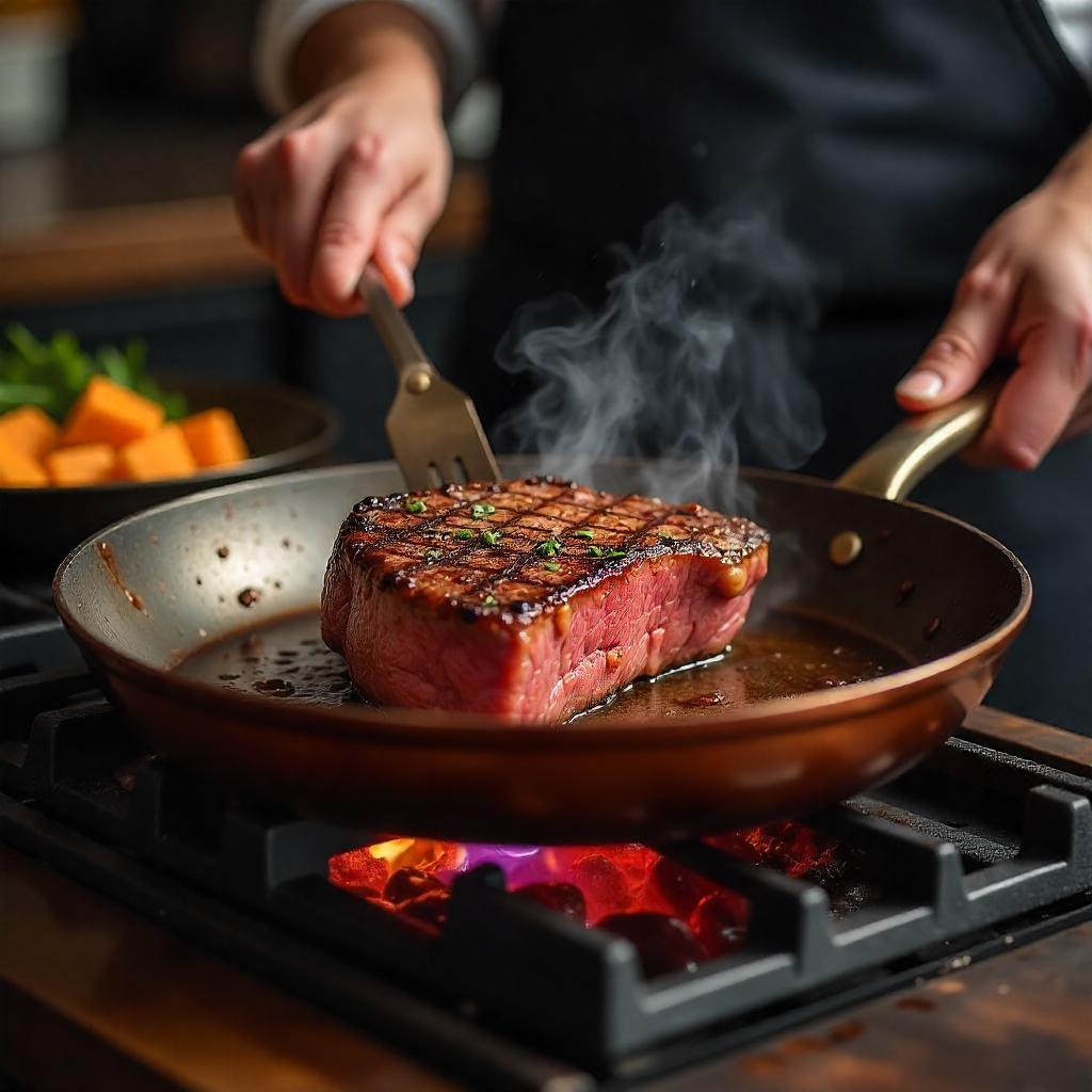 Copper Pan – Professional Non-Stick Pan with Fast Heat Response