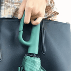 Payung Lipat Automatik AerisGuard Tahan Angin Dengan Pemegang Gesper Untuk Semua Cuaca