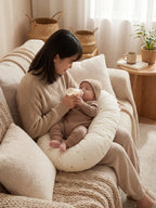Quilted Nursing Pillow For Breastfeeding At Home For New Moms