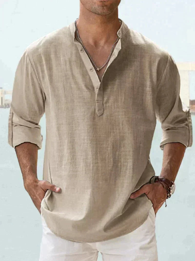 Erick Men's Linen Shirt for Breathable Summer Comfort