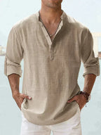 Erick Men's Linen Shirt for Breathable Summer Comfort