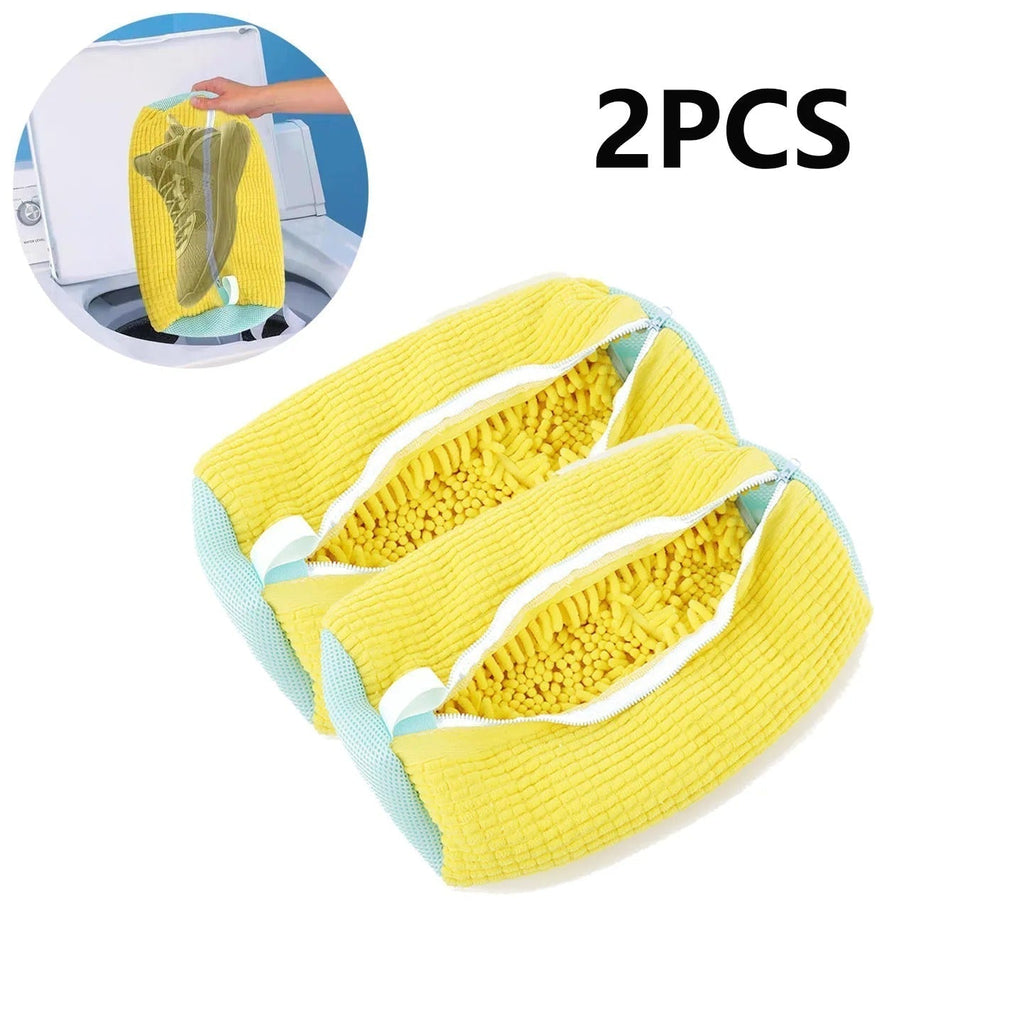 Set da 2 sacchetti per lavaggio scarpe per protezione in lavanderia domestica