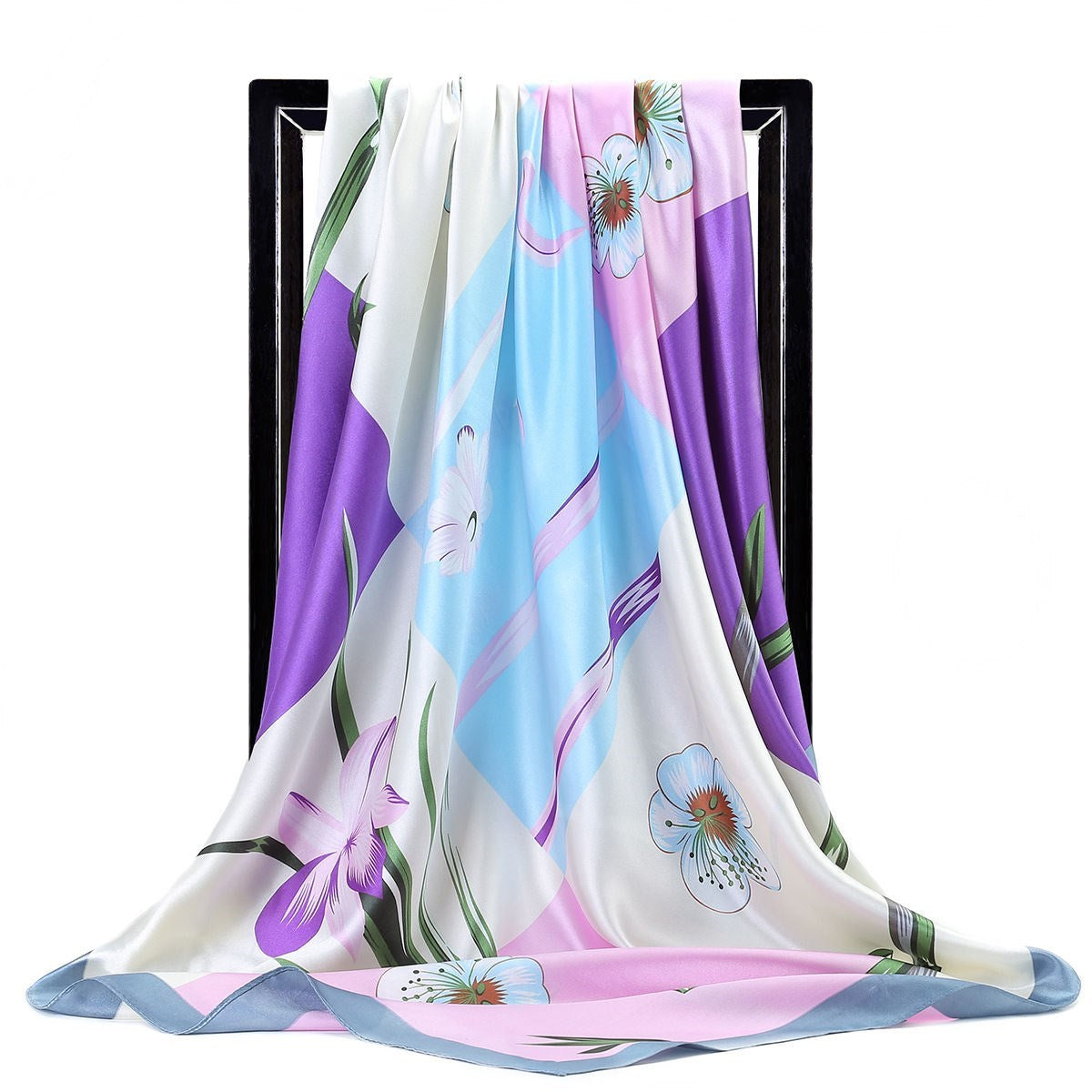 Large square scarf Simulation silk scarf All-match scarf Scarf