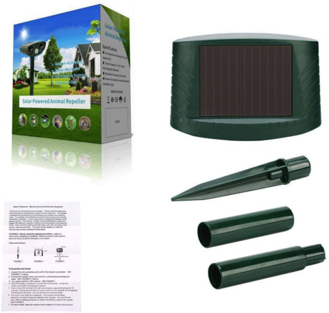 VerdeGuard solenergi ultrasonisk hjorteavskrekkende bevegelsesaktivert