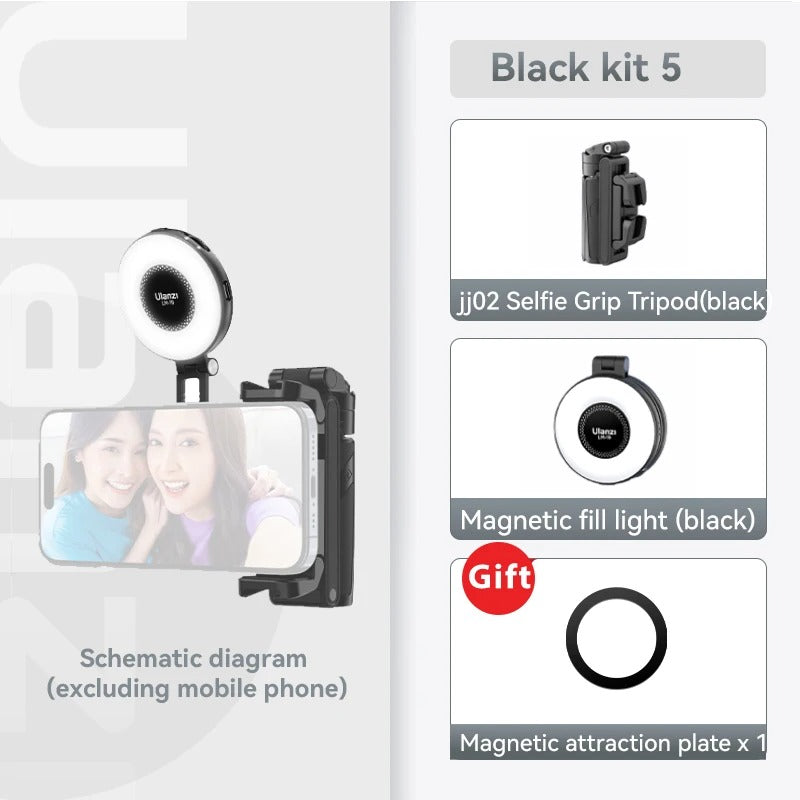 Travelers 4-Section Selfie Stick With Tripod Bluetooth
