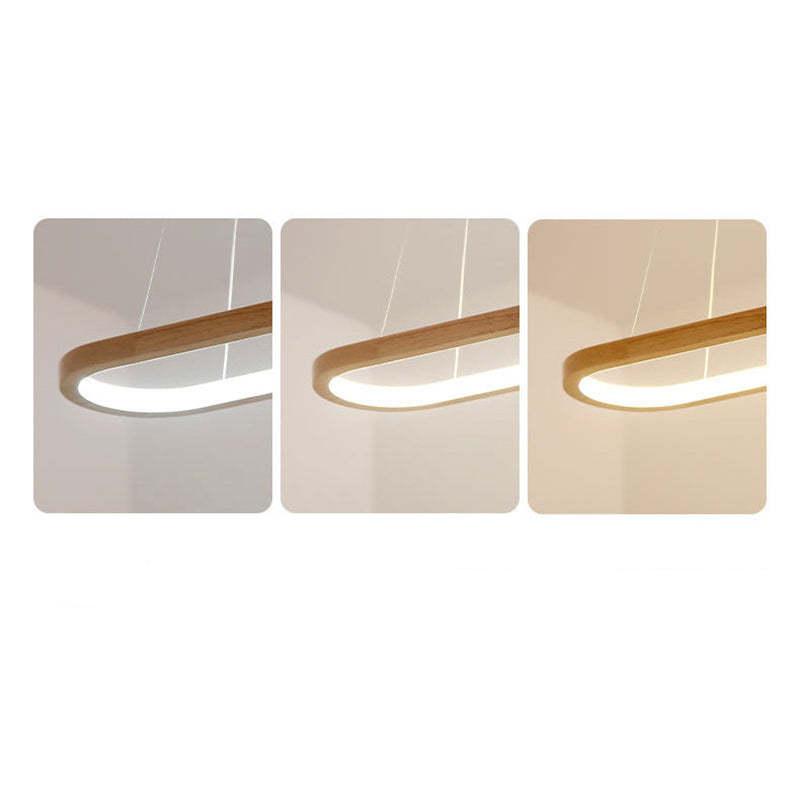 LumaWood LED Pendant Light With Wood Finish And Subtle Metal Accents