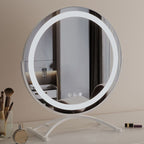 Vanity Mirror With Dimmable LED Light And 360 Degree Rotation, Touch Control
