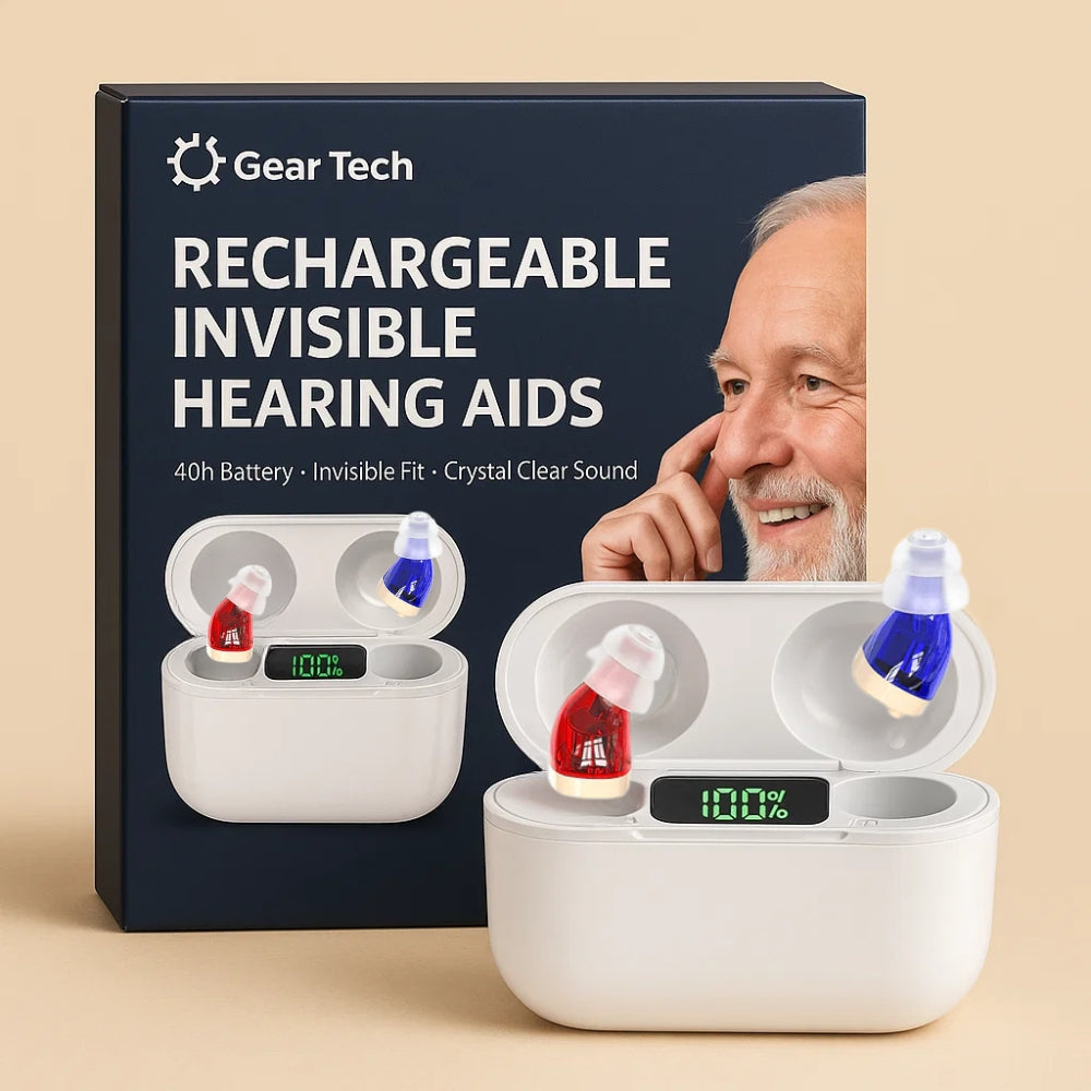 Rechargeable In-Ear Hearing Aids With 3-Day Battery Life