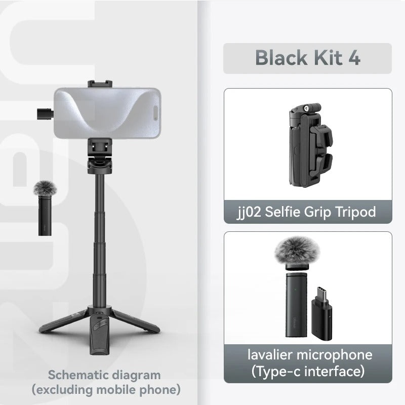 Travelers 4-Section Selfie Stick With Tripod Bluetooth