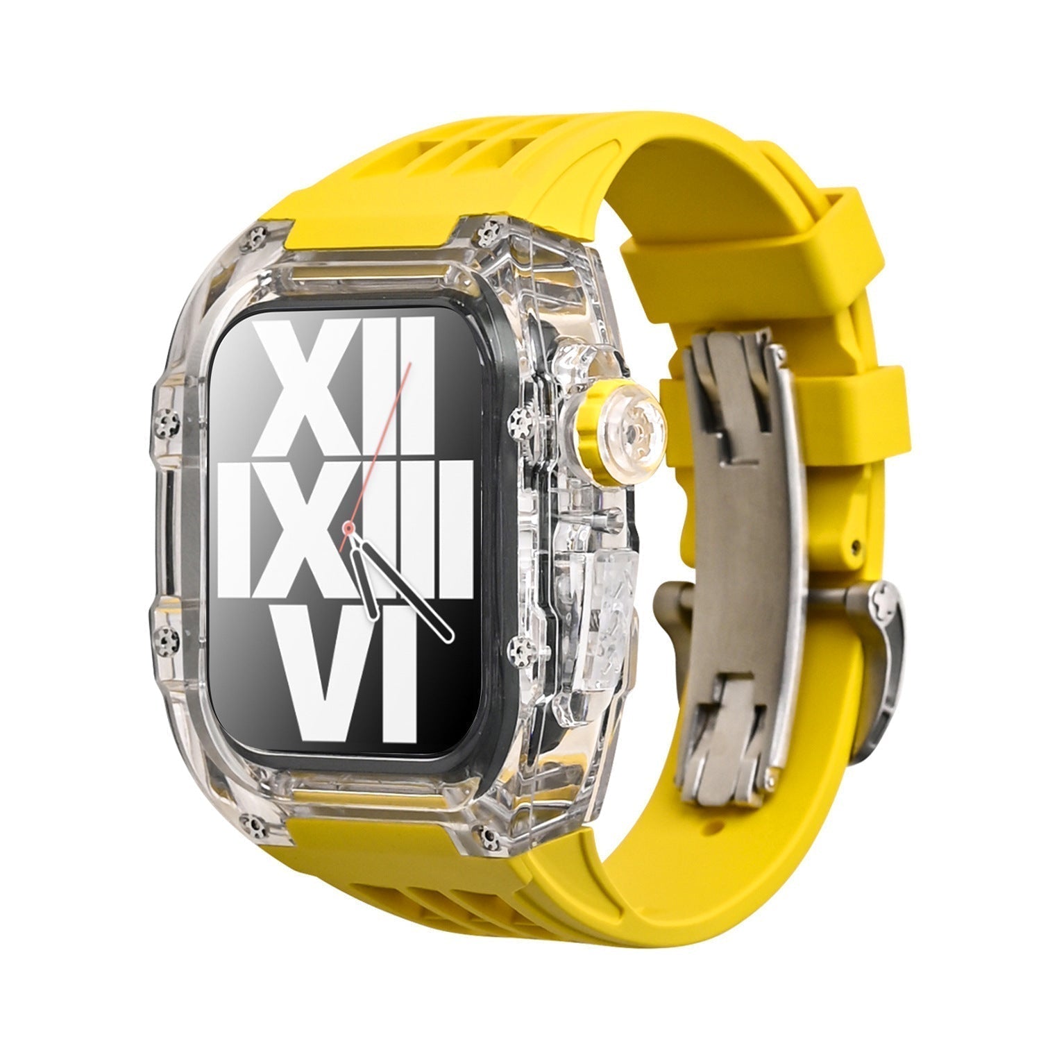 Korvel Glacier V30-serie | Transparent etui og fluororubberrem retrofit-sæt til Apple Watch | Petprovac