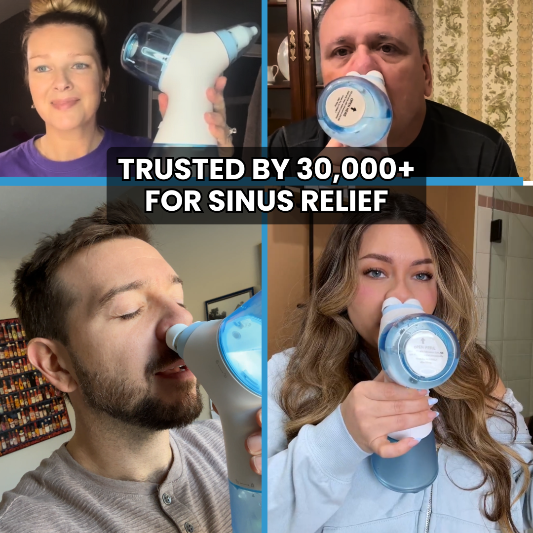 Electric Dual-Action Nasal Rinse & Suction Device for Daily Sinus Cleansing & Clear Breathing