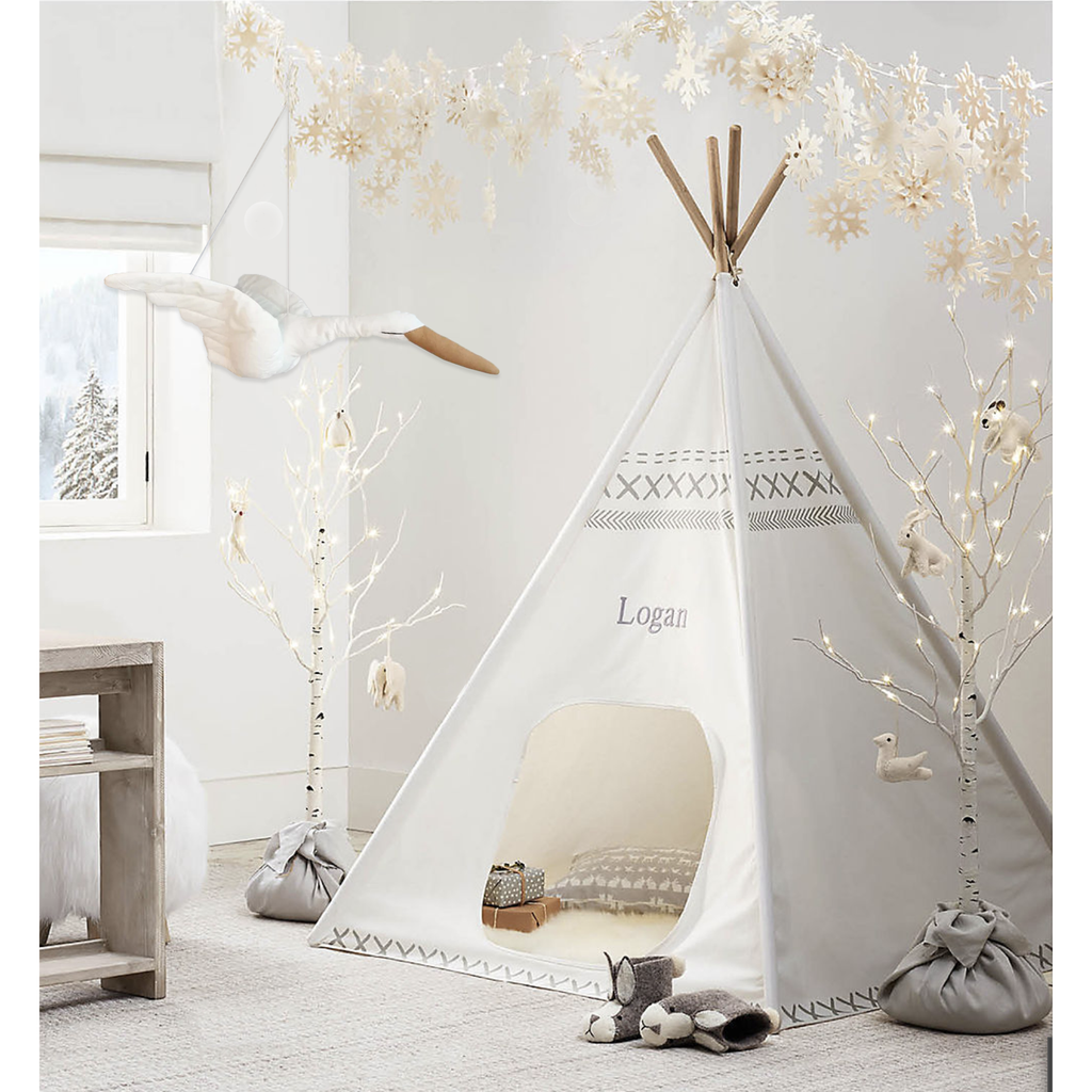 LumaSwan Glide Børneværelsesuro i Hvid Pink Beige Blød Berøring