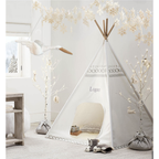 LumaSwan Glide Børneværelsesuro i Hvid Pink Beige Blød Berøring