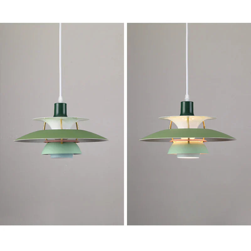 Lampu Gantung LED Morandi Dengan Pelindung Logam Berwarna-warni Untuk Ruang Tamu