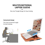 Kirev 4-In-1 Laptop Sleeve With Slim Protective Stand Case