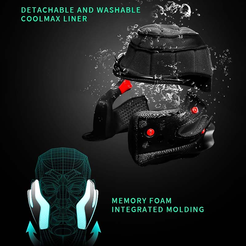 Casco de Fibra de Carbono para Ciclistas, Diseño Integral Ligero, Aprobado por DOT y ECE