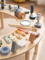 Moon Crescent Activity Table For Kids Play Desk Set