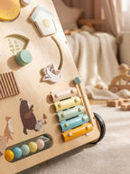 Woodland Theme Wooden Baby Activity Walker