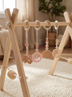 Long-Lasting Wooden Activity Arch – Sensory Toy Gym for Ages 0–3