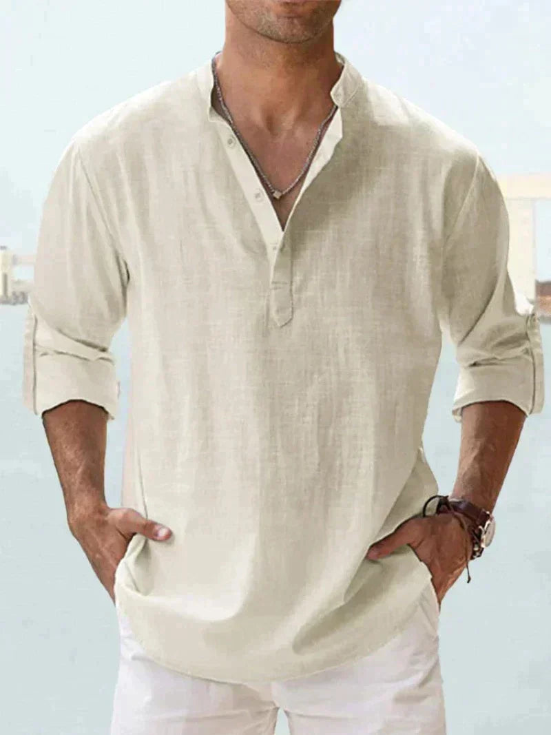 Erick Men's Linen Shirt for Breathable Summer Comfort