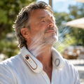 SoftCool Lightweight Wearable Neck Fan With Quiet Rechargeable Cooling