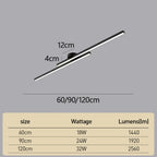 LumenVale Minimalistisk Aluminium LED Semi-Flush Loftlampe til Stuer