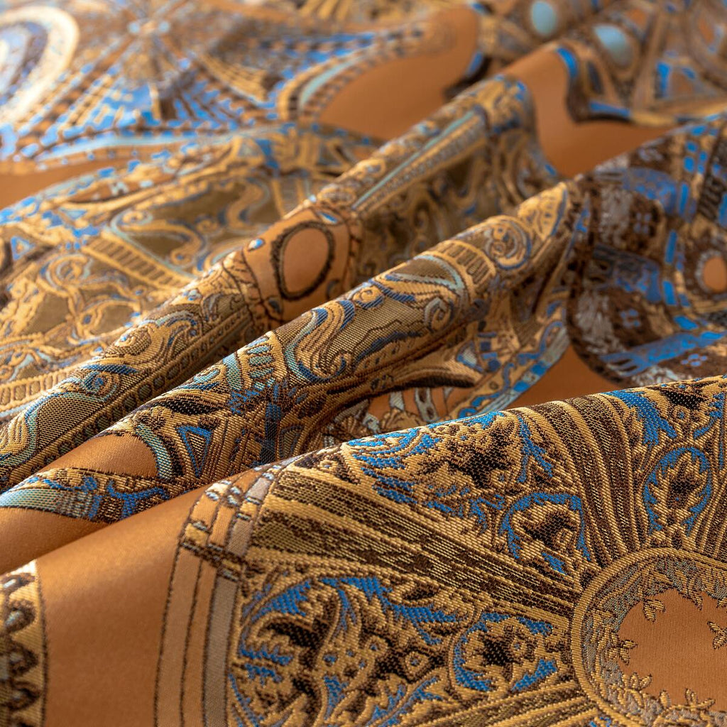 Juego de ropa de cama de lujo Khalara de algodón satinado en tonos reales