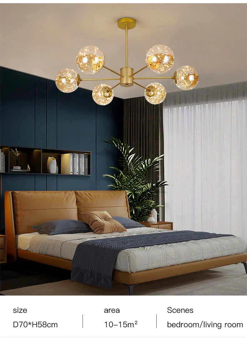 Aurene Glass Globe Chandelier By Petprovac Modern Lighting