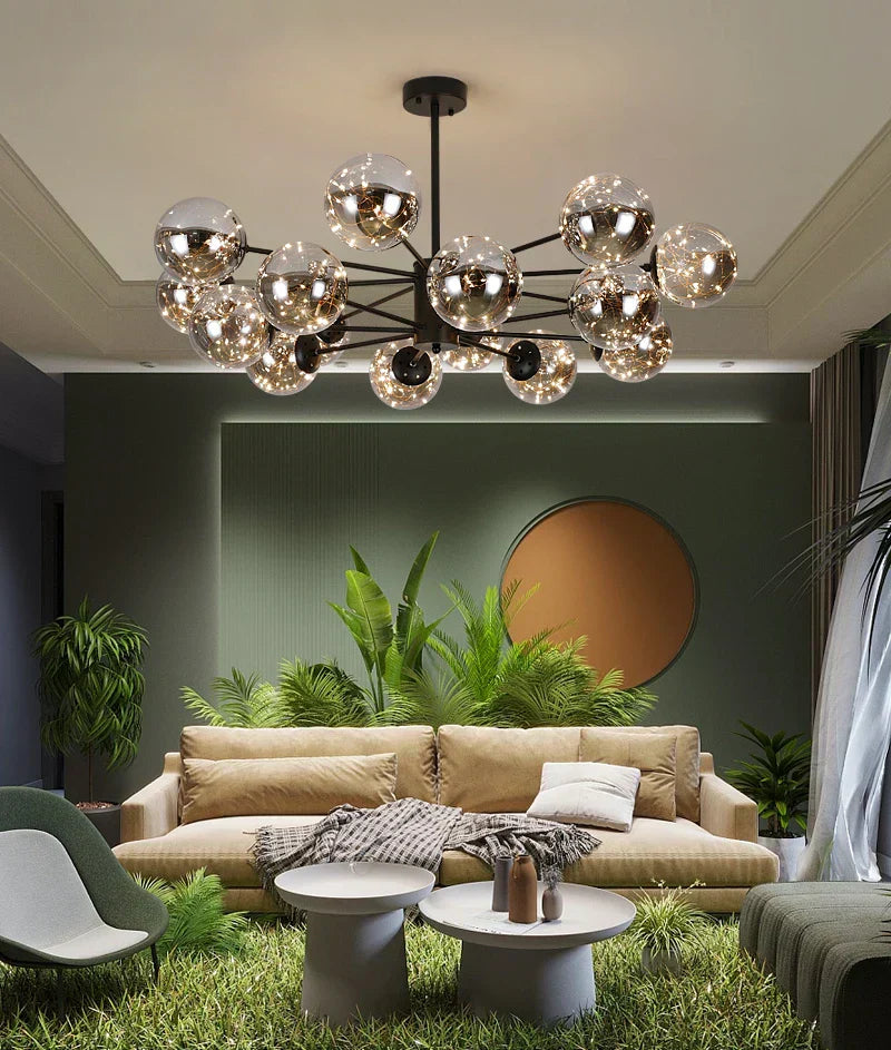 Aurene Glass Globe Chandelier By Petprovac Modern Lighting