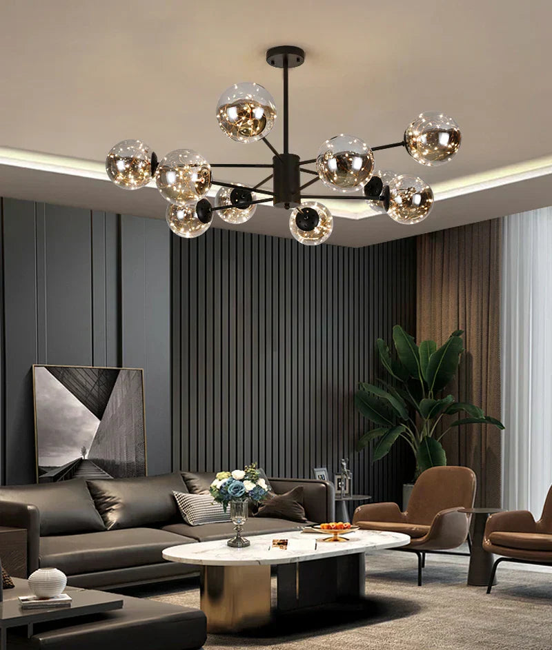 Aurene Glass Globe Chandelier By Petprovac Modern Lighting