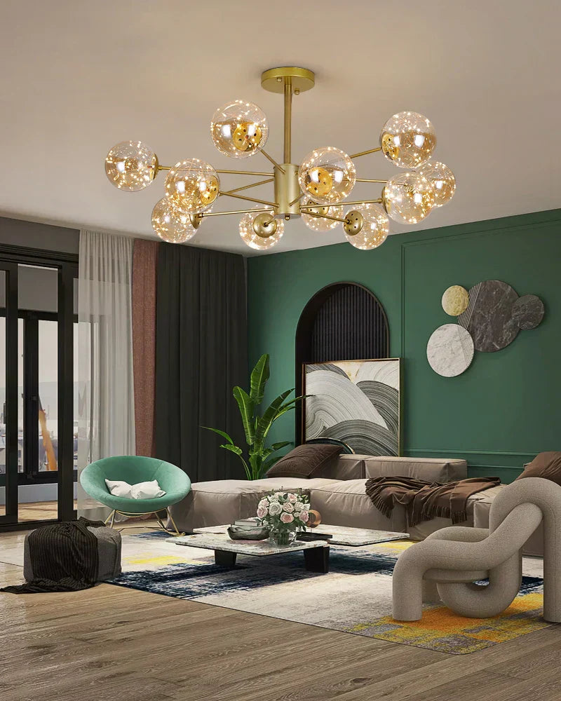Aurene Glass Globe Chandelier By Petprovac Modern Lighting