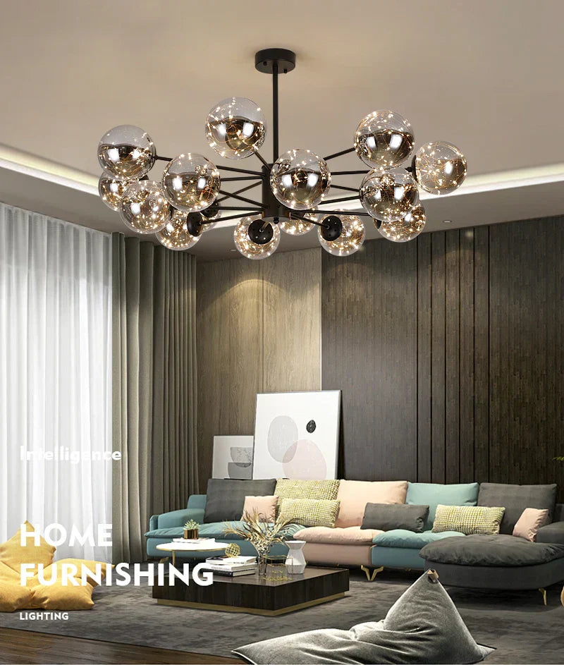 Aurene Glass Globe Chandelier By Petprovac Modern Lighting