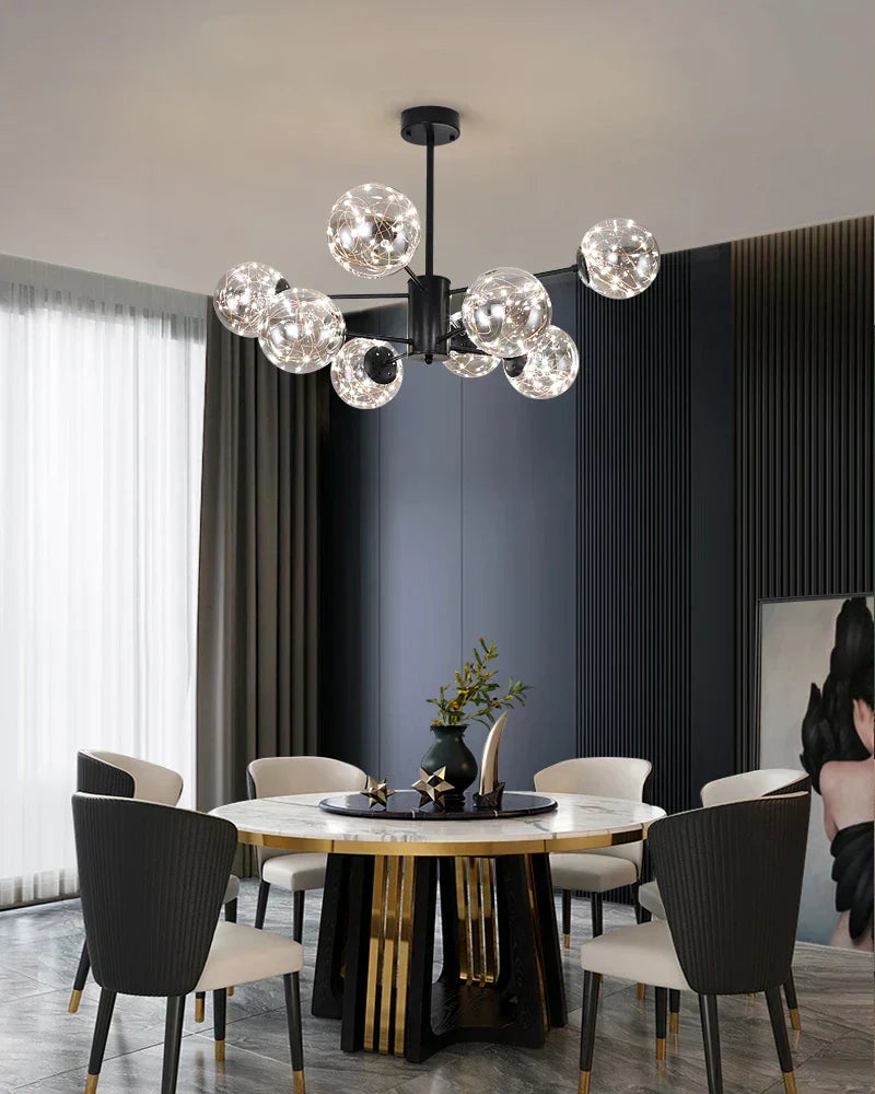 Aurene Glass Globe Chandelier By Petprovac Modern Lighting