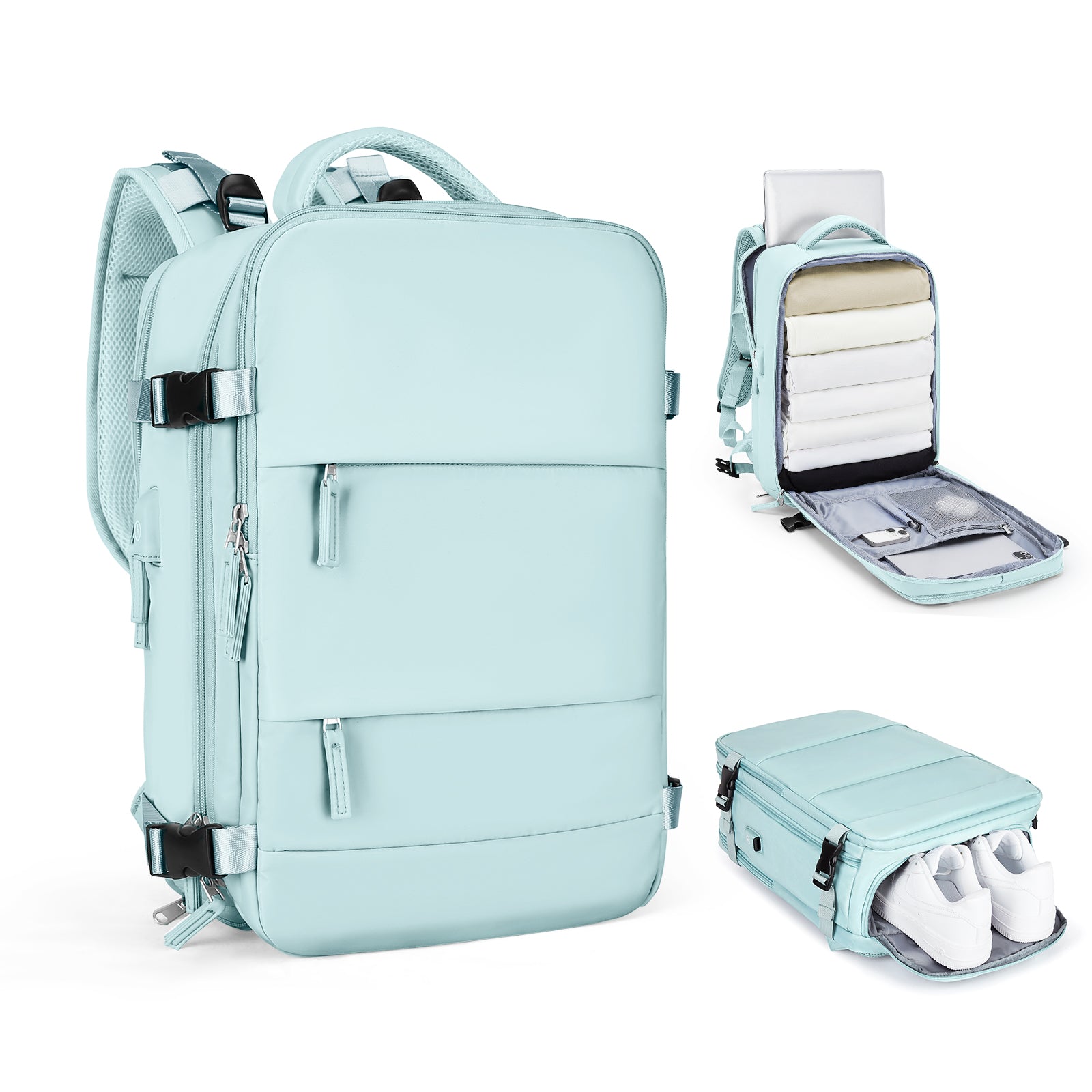 Solara Glide okos bővíthető utazó hátizsák uniszex