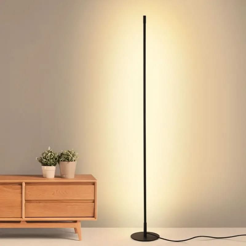 Contemporary Dimmable Floor Lamp With Soft LED Ambient Lighting For Living Areas