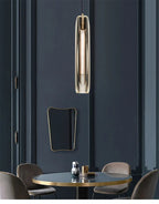 Lámparas colgantes LED de cristal K9 de cobre completo premium Asterra