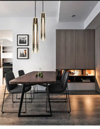 Lámparas colgantes LED de cristal K9 de cobre completo premium Asterra