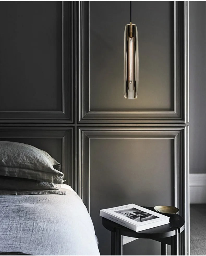 Lámparas colgantes LED de cristal K9 de cobre completo premium Asterra