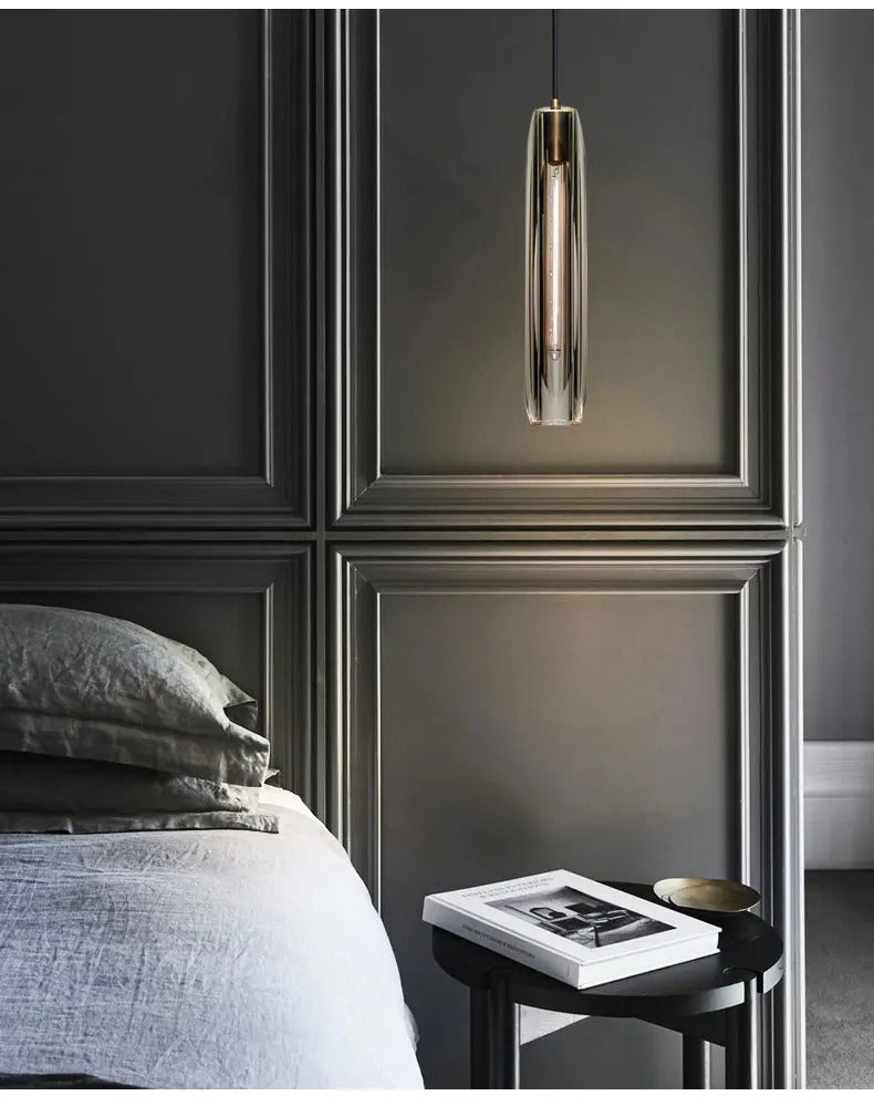 Lámparas colgantes LED de cristal K9 de cobre completo premium Asterra