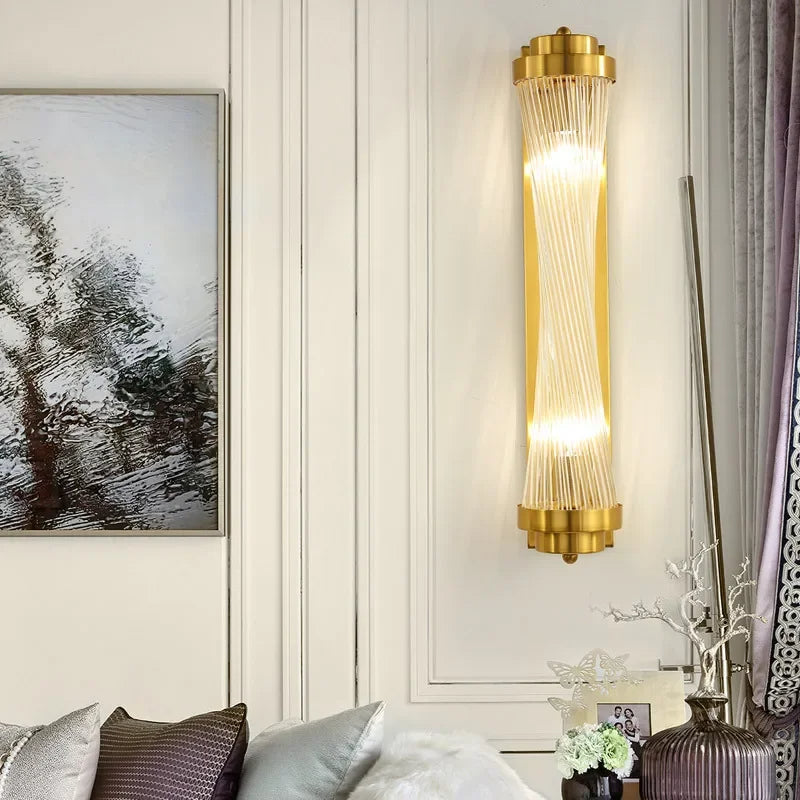 Aurora Gold Crystal Accent Fixture