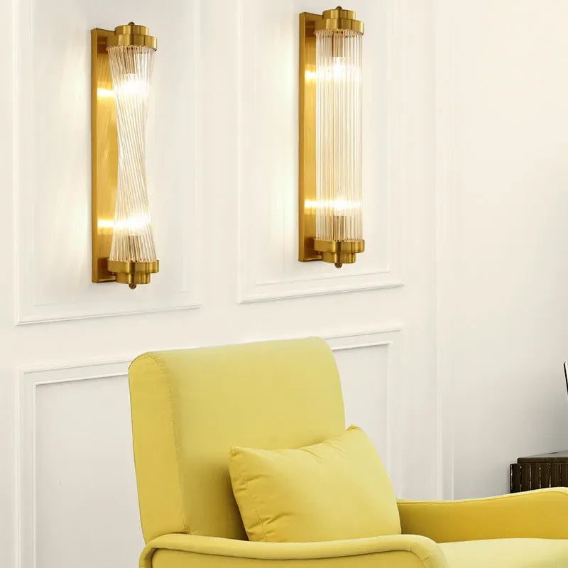 Aurora Gold Crystal Accent Fixture