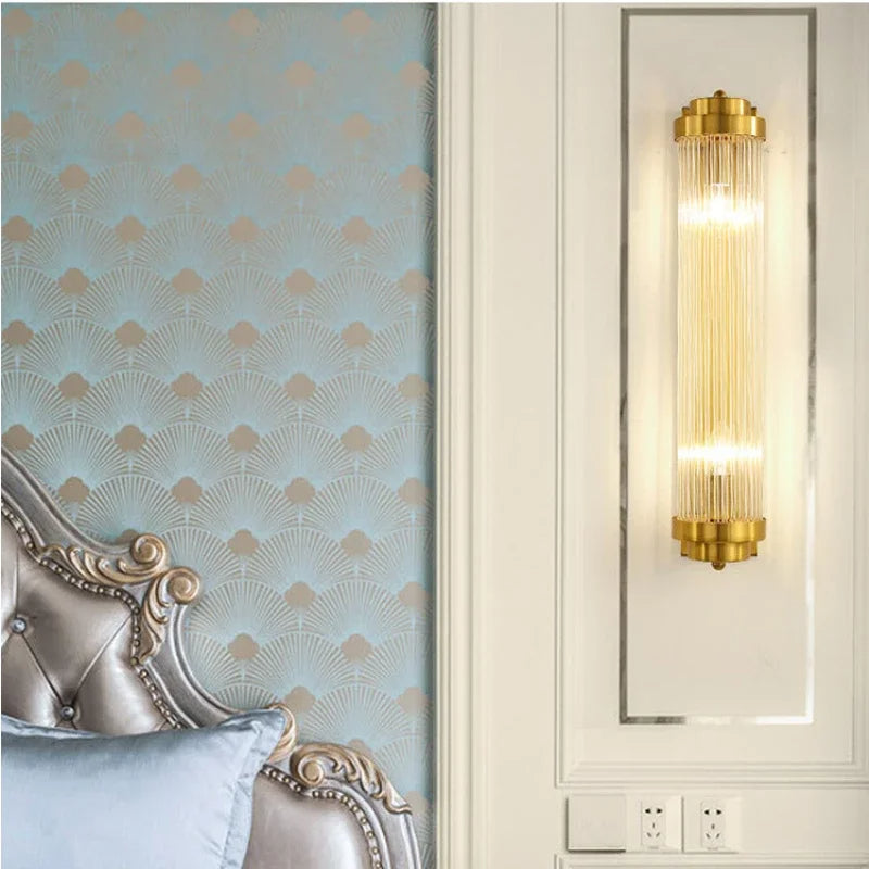 Aurora Gold Crystal Accent Fixture