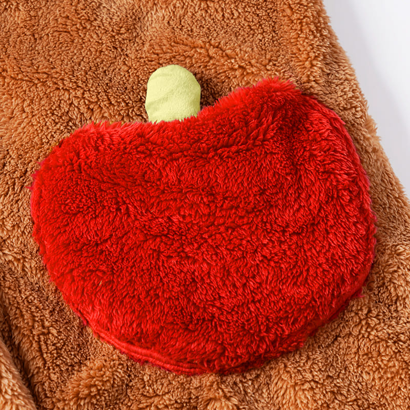 Kényelmes rajzfilm vörös panda pizsamaszett alváshoz és kényelemhez