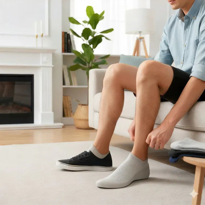 Cut Socks – Moisture-Wicking – Soft Elastic Fibre – Sweat-Free All-Day Comfort – Durable Odour Control