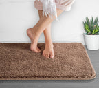Luxura UltraSoft Bath Mat | Super-absorbent microfiber bathroom rug with anti-slip backing