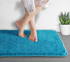 Luxura UltraSoft Bath Mat | Super-absorbent microfiber bathroom rug with anti-slip backing